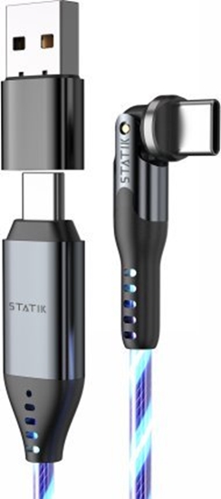 Picture of Kabel USB STATIK USB-C - USB-C 1 m Czarny (PUP-0465-3FT-CC)