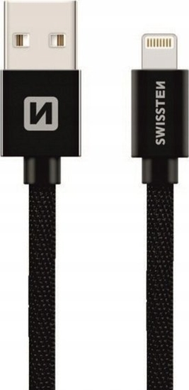 Picture of Kabel USB Swissten USB-A - Lightning 0.2 m Czarny (71523101)