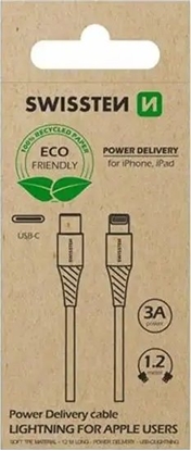 Picture of Kabel USB Swissten USB-C - Lightning 1.2 m Biay (71505301ECO)