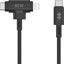 Picture of Kabel USB Targus USB-C - USB-C + Lightning 1.5 m Czarny (HJ4010BKGL)