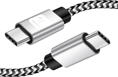 Attēls no Kabel USB Techly USB-C - USB-C 2 m Czarno-szary (ICOC MU2CC-020-AL)