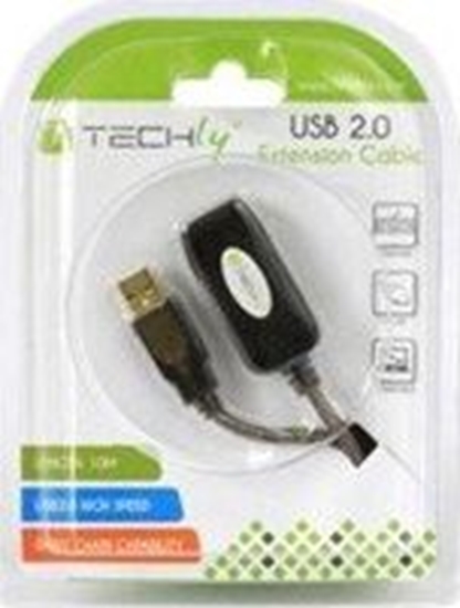 Изображение Kabel USB Techly USB-A - USB-A 10 m Czarny (023646)