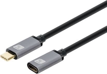 Attēls no Kabel USB Techly USB-C - USB-C 1 m Czarny (ICOC MUSB322-CMF-010)