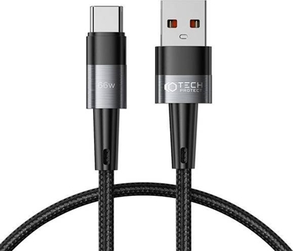 Attēls no Kabel USB Tech-Protect USB-A - USB-C 0.5 m Czarny (9319456607499)