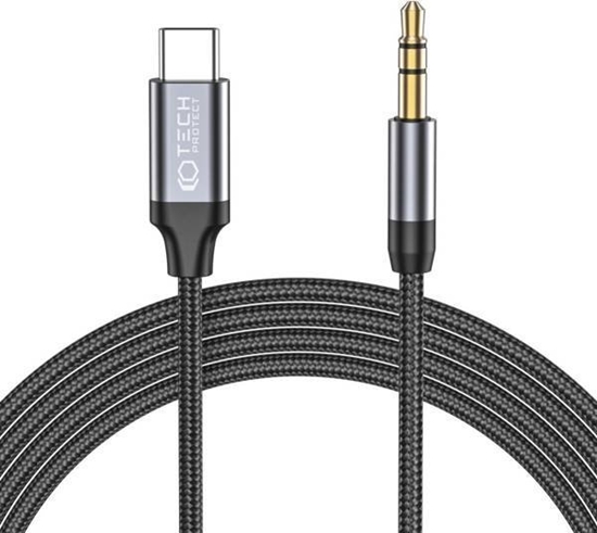 Изображение Kabel USB Tech-Protect USB-C - mini Jack 3.5 mm 1 m Czarny (THP1582)