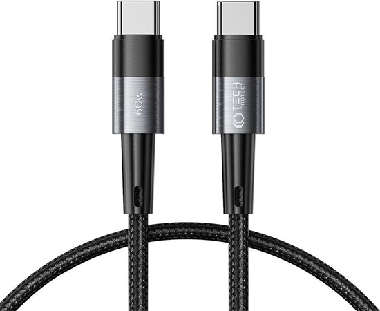Изображение Kabel USB Tech-Protect USB-C - USB-C 0.25 m Czarny (THP2008)
