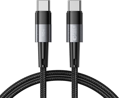 Attēls no Kabel USB Tech-Protect USB-C - USB-C 1 m Czarny (9490713933978)