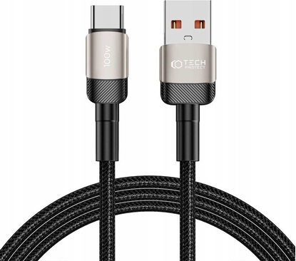 Attēls no Kabel USB Tech-Protect USB-C - USB-C 2 m Czarny (5906203690756)