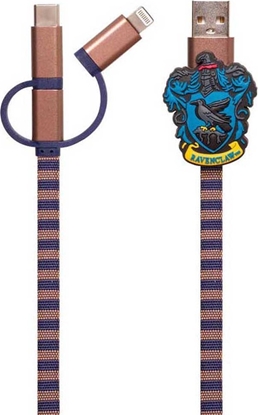 Attēls no Kabel USB ThumbsUp! USB-A - USB-C + microUSB + Lightning 1 m Brzowy (1002653)