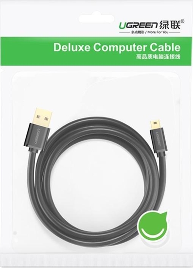 Picture of Kabel USB Ugreen Thunderbolt - miniUSB 2 m Czarny (6957303834723)