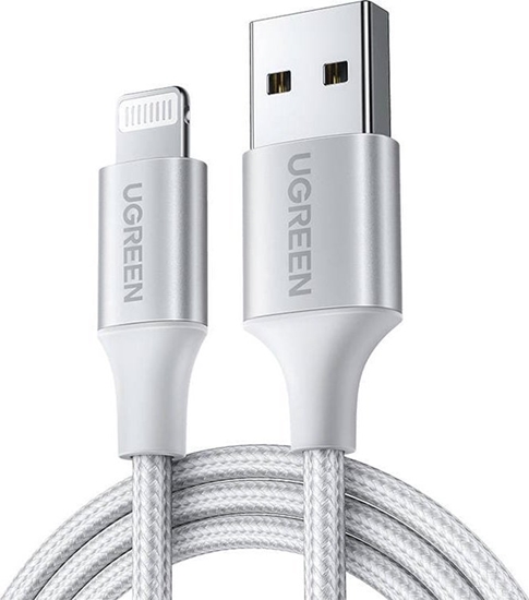 Picture of Kabel USB Ugreen USB-A - Lightning 1.5 m Srebrny (UGR1458)
