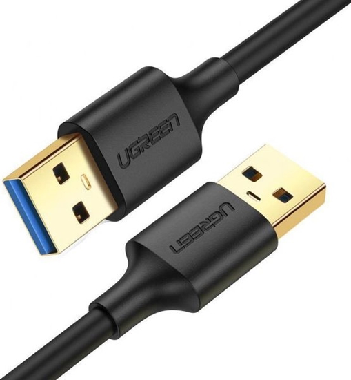 Изображение Kabel USB Ugreen USB-A - USB-A 0.5 m Czarny (102417)