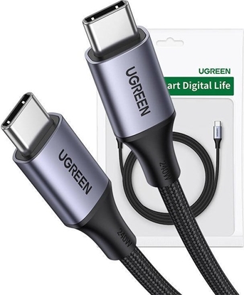 Attēls no Kabel USB Ugreen USB-C - USB-C 1 m Szary (15311)