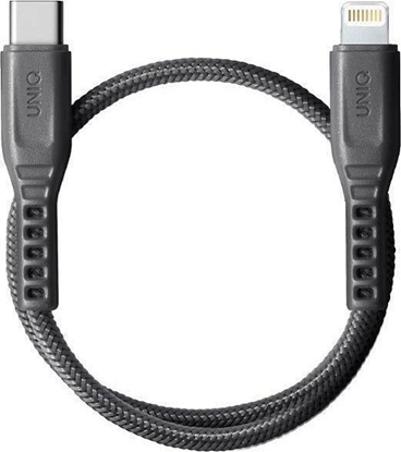 Изображение Kabel USB Uniq USB-C - Lightning 0.3 m Szary (UNIQ878)