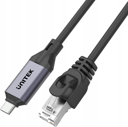 Изображение Kabel USB Unitek USB-C - RJ-45 3 m Czarno-srebrny (C18148AGY01-3M)