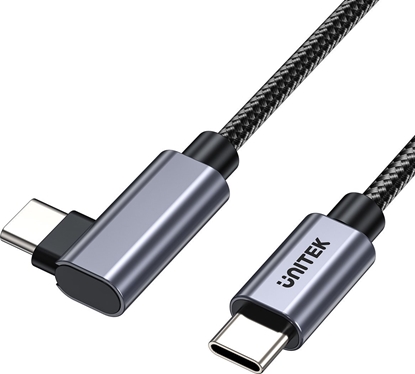 Изображение Kabel USB Unitek USB-C - USB-C 1 m Czarno-srebrny (C14123BK-1M)