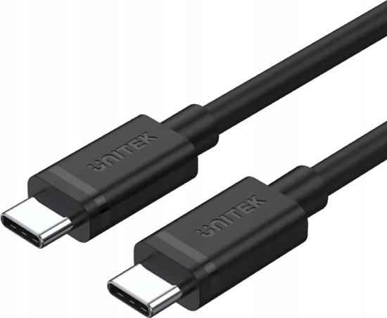 Изображение Kabel USB Unitek USB-C - USB-C 2 m Czarny (Y-C477BK01-2M)