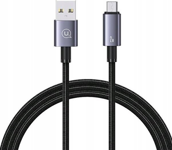 Изображение Kabel USB Usams USB-A - microUSB 1.2 m Czarny (USA1050)