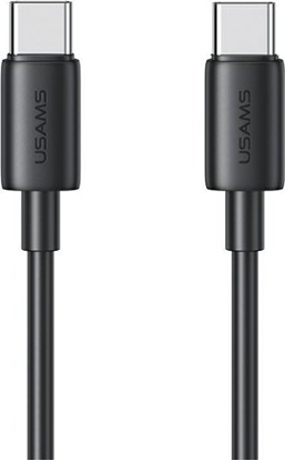 Изображение Kabel USB Usams USB-C - USB-C 1 m Czarny (USA1113)