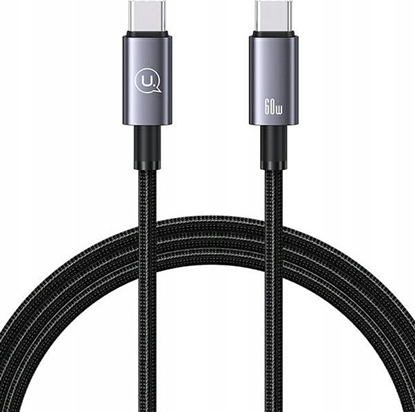 Изображение Kabel USB Usams USB-C - USB-C 1.2 m Czarny (USA1058)