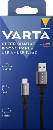 Attēls no Varta Ladekabel Speed Charge & Sync USB-A auf USB-C 2 Meter