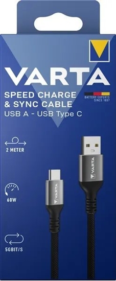 Picture of Varta Ladekabel Speed Charge & Sync USB-A auf USB-C 2 Meter