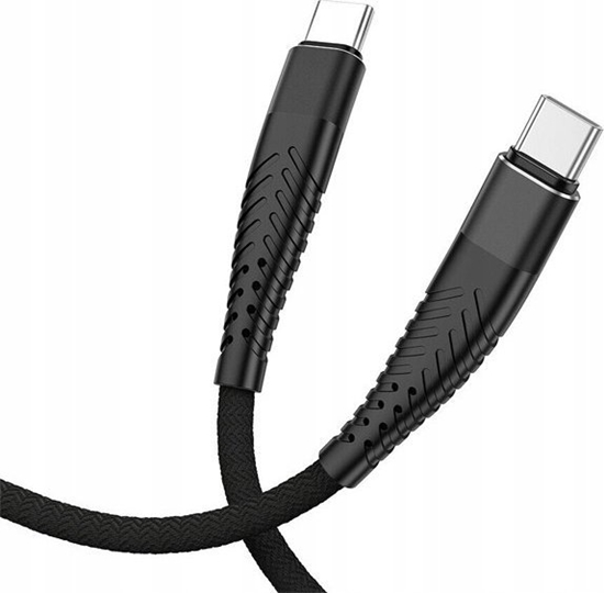 Picture of REDX KABEL USB PD TYP-C DO TYP-C CZARNY 2M OPLOT WZMACNIANY