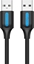 Attēls no CABLE USB2.0 MALE TO MALE/2M BLACK COJBH VENTION