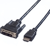 Picture of Value DVI Cable, DVI (18+1) - HDMI, M/M, black, 10 m