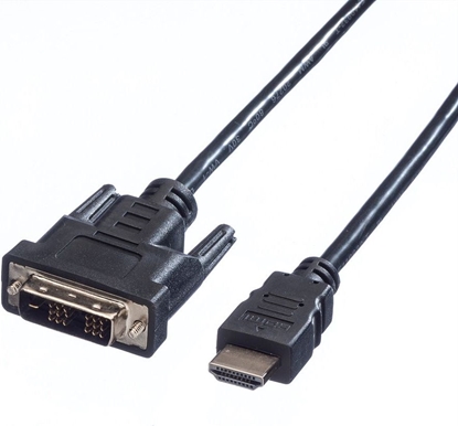 Picture of Value DVI Cable, DVI (18+1) - HDMI, M/M, black, 10 m