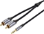 Picture of Vention Cable Audio 2xRCA to 3.5mm Vention BCNBI 3m (grey)