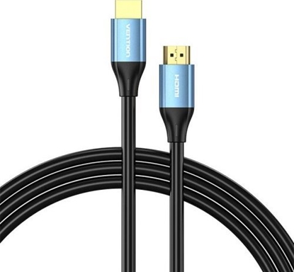Изображение Vention HDMI 2.0 Cable Vention ALHSL, 10m, 4K 30Hz, 28 AWG (Blue)