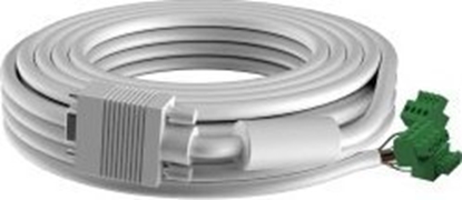 Picture of Kabel Vision Techconnect Modulare AV-Frontplatte - 30 JAHRE GARANTIE - installationstaugliches VGA-Kabel - Phoenix (M) zu VGA (M) - 28 AWG - Aussendurchmesser 8 mm - 10 m - Weiss