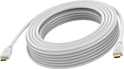 Picture of Kabel Vision VISION Professionelles Installations-HDMI-Kabel - LEBENSLANGE GARANTIE - 8K bei 30 Hz - HDMI-Version 2.1 - 48 Gbps - doppelt abgeschirmt - vergoldete Stecker - HDMI (M) auf HDMI (M) - Aussendurchmesser 9,5 mm - AWG 26 - 15 m - weiss