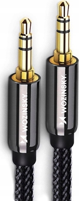 Attēls no Kabel Wozinsky WOZINSKY UNIWERSALNY KABEL MINI JACK 2X KABEL AUX 2 M CZARNY