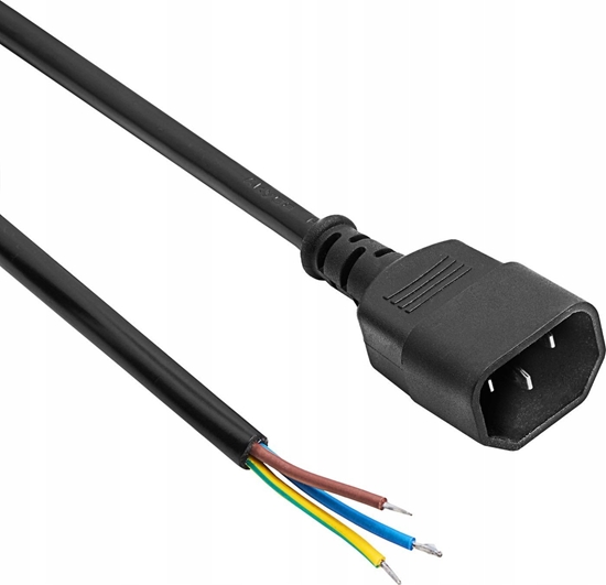 Picture of Kabel zasilajcy Akyga Kabel zasilajcy bez zakoczenia CCA IEC C14 1.5 m (AK-OT-07A)
