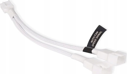 Picture of Kabel zasilajcy Alphacool Alphacool Y-Splitter 4-Pin auf 2x 4-Pin PWM 15cm - weiß
