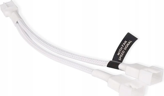 Picture of Kabel zasilajcy Alphacool Alphacool Y-Splitter 4-Pin auf 2x 4-Pin PWM 15cm - weiß