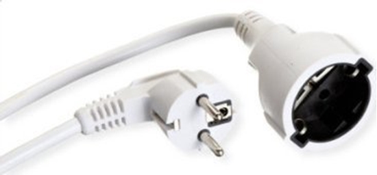 Picture of Bachmann extension cable with earthing contact, 230VAC, white, 15 m