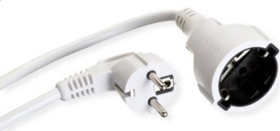 Изображение Bachmann earthing contact extension cable, 230VAC, white, 7.5 m