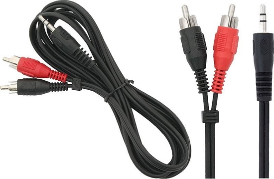 Picture of Kabel Blow Jack 3.5mm - RCA (Cinch) x2 1.8m czarny (4336#)
