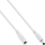 Изображение Kabel zasilajcy InLine InLine® DC extension cable, DC plug male/female 4.0x1.7mm, AWG 18, white, 1m