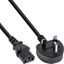 Picture of Kabel zasilajcy InLine InLine® Power cable UK/England plug to 3pin IEC C13, black, 5m