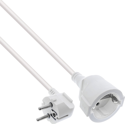 Picture of Kabel zasilajcy InLine InLine® Power Extension Cable angeld Type F white 10m
