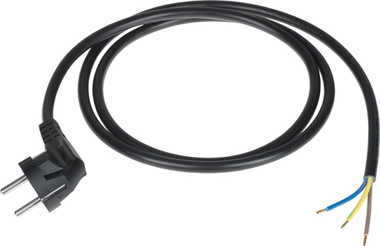 Picture of Kabel zasilajcy LP Przewód zasilajcy 3x1,5mm czarny 1,5m z wtyczk ktow