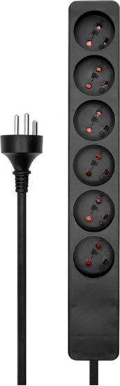 Picture of Kabel zasilajcy MicroConnect Danish Power Strip 6-way