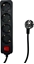 Picture of Kabel zasilajcy MicroConnect Microconnect MC-GRU0045BS rozgaziacz 5 m 4 x gniazdo sieciowe Wewntrzna Czarny