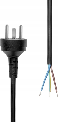 Изображение Kabel zasilajcy ProXtend ProXtend Power Cord Denmark EDB to Open End 1M Black