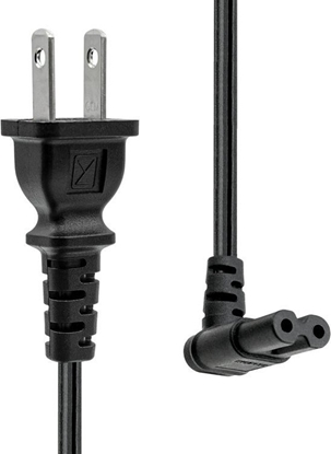 Изображение Kabel zasilajcy ProXtend ProXtend Power Cord US type A to angled C7 2M Blac
