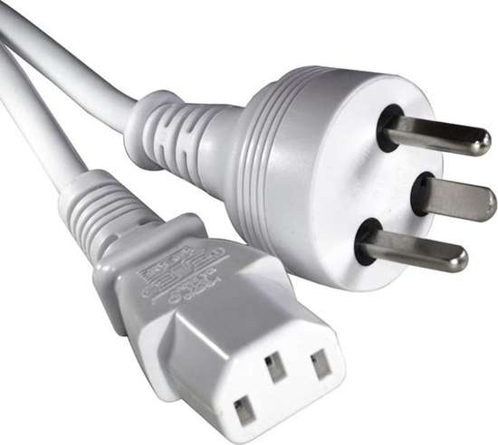 Изображение Kabel zasilajcy Roline 30.08.9030 kabel zasilajce Biay 6 m DK-EDB C13 panel